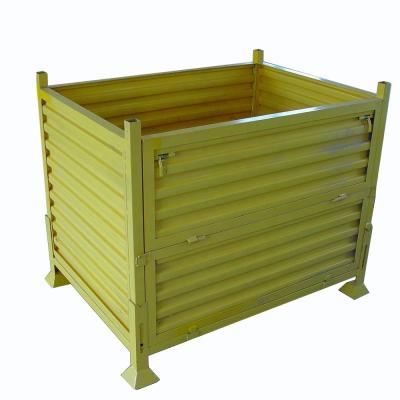 Warehouse Storage Stacking Rack Corrosion Protection Steel Pallet Box Container