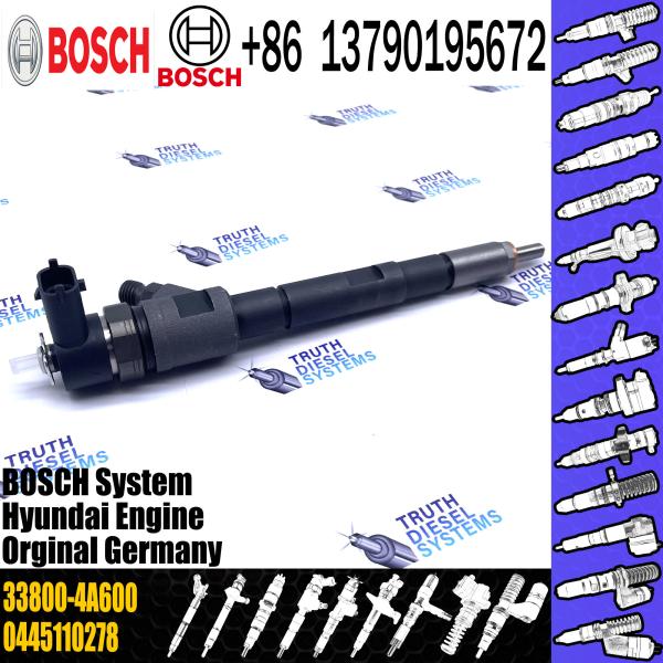 Injetor comum 0445110277 do trilho 0445110278 33800-4A600 para o PORTEIRO II, H1, STAREX GRANDE
