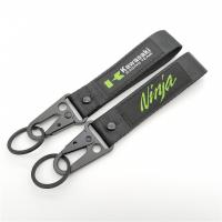 Lanyard personnalisé de l'équipe de course Kawasaki - conception tissée à haut contraste et crochets métalliques à libération rapide