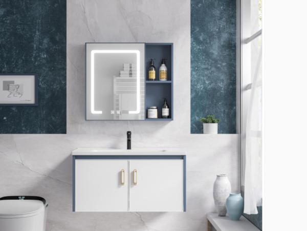 Powder Rooms Hanging Bathroom Cabinet Modern Sleek Minimalist Design