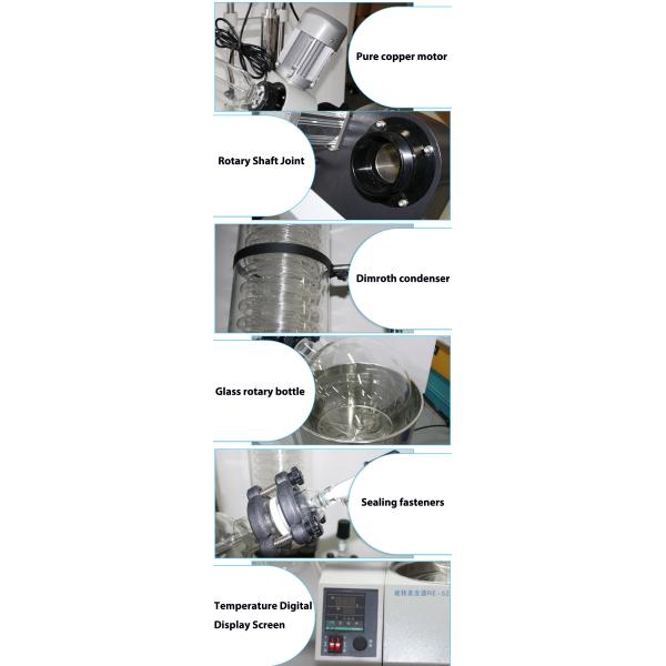 700*440*1005 mm Vacuum Essential Oil Distillation Rotary Evaporator with Long Service Life and Fast Distillation Speed