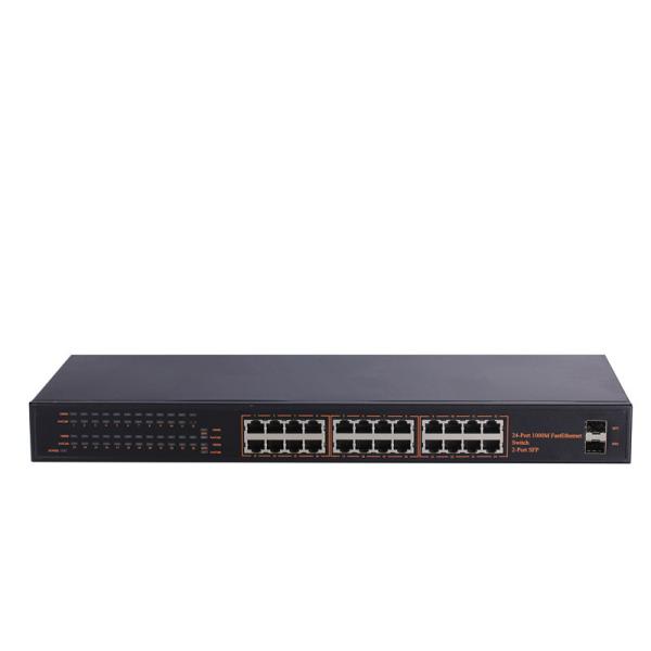 48Gbps 24 Port Ethernet Switch 10 100 1000Mbps 240V 60Hz With SFP Port