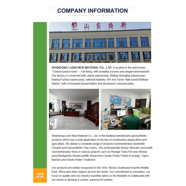 0.3mm-0.8mm Толщина HDPE Геомембрана Рыбный пруд линейка для лотосных прудов лотоса корневых прудов