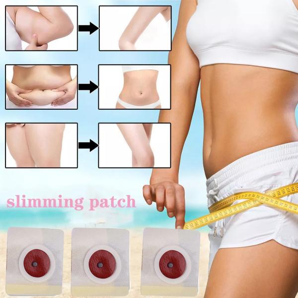30pcs Magnet Body Slim Patch Navel Belly Slimming Patches Weight Loss Burning Patches For Fat Firming Stickers White Red