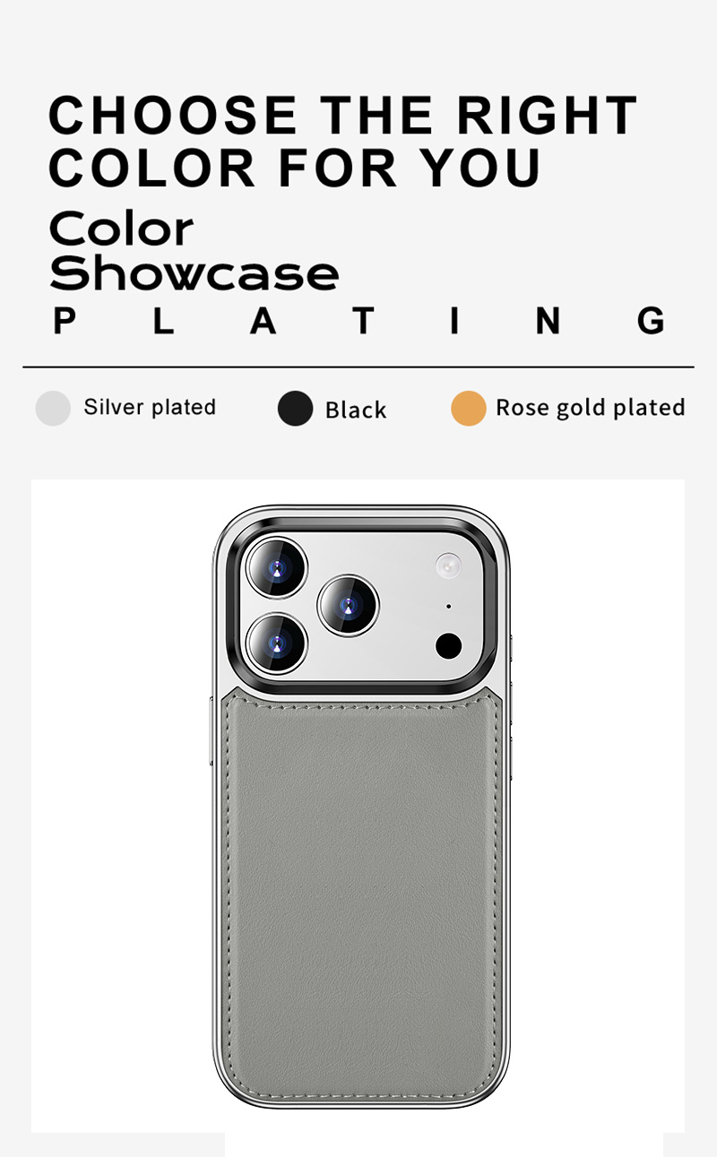 Laudtec Leather Back Cover Shockproof Phone Case for iPhone 15 16 17 18 Pro Max with Folding Stand ODM OEM Wholesales