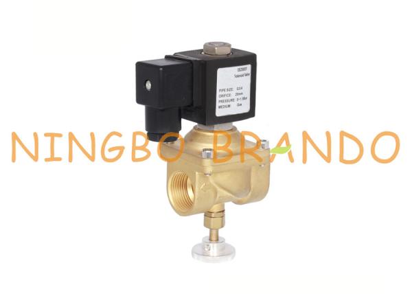 1/2” 3/4 1 manualmente válvula de solenoide baixa ajustável para o gás de carvão natural 12VDC 24VDC 230VAC