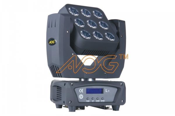 12 Watt LED Matrix Beam Moving Head Light 9 / 18 / 50 DMX 512 Channels