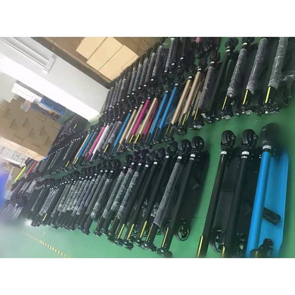 Carbon Fiber 5inch Foldable Electric Scooter 350w Motor Power With LCD Display