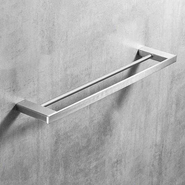 Hotel Bathroom Shower Accessories Brushed Steel Towel Rack Anti Corrosion