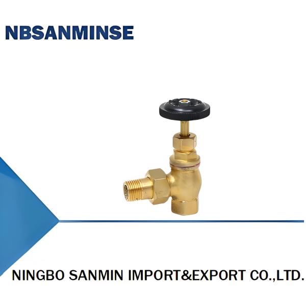 606-DN15 606-DN20 Copper Heating Angle Valve With 1.0MPA Pressure