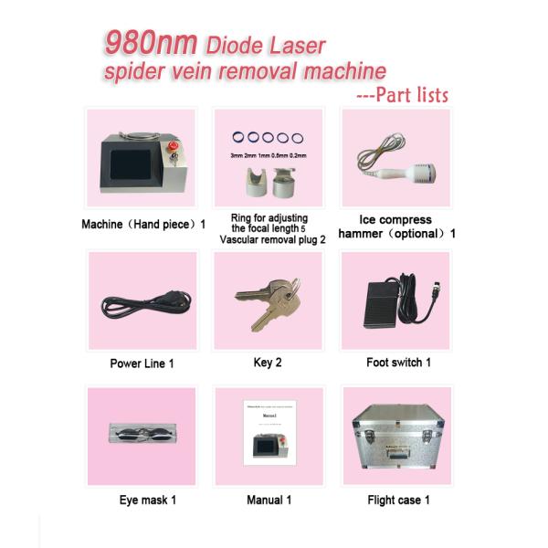 Professional 980nm Spider Vein Removal Machine – 60W Medical Laser Therapy for Flawless Skin!