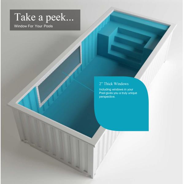 Подгонянное на открытом воздухе красит 20' 40' бассейн контейнера для перевозок с 2