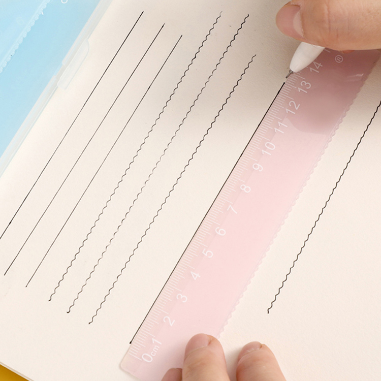 Wholesale Cheap Math Geometry Tool Ruler Set Customized Student Easy Painting Ruler For Fashion