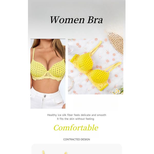 Thin Cup Lace Women Underwear Breathable and Comfortable Small Chest Gathered Ladies Bra Wholesale