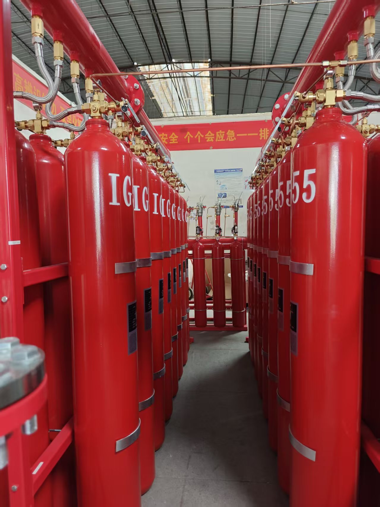 IG55 20MPa Piping Network for Inert Gas Fire Suppression System - Non-Toxic & Safe with Long Transmission Distance