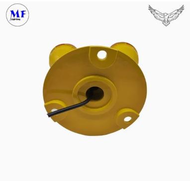 LED Aviation Obstruction Light  IP66 Waterproof Red White Double Head Built-in Photocell Aircraft Obstacle Warning Light LED Low-Intensity