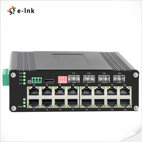 Commutateur Ethernet industriel durci géré avec PoE pour caméras IP et points d'accès sans fil