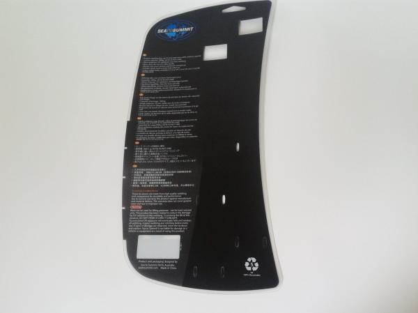 PETG / PP Clear Plastic Back Card, Hot Stamping Customized Plastic Packaging