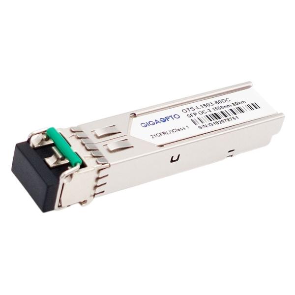 OC-3/STM-1 LR-2 SFP 155Mbpsのトランシーバー モジュール1550nm 80km SMF複式アパートLC DOM