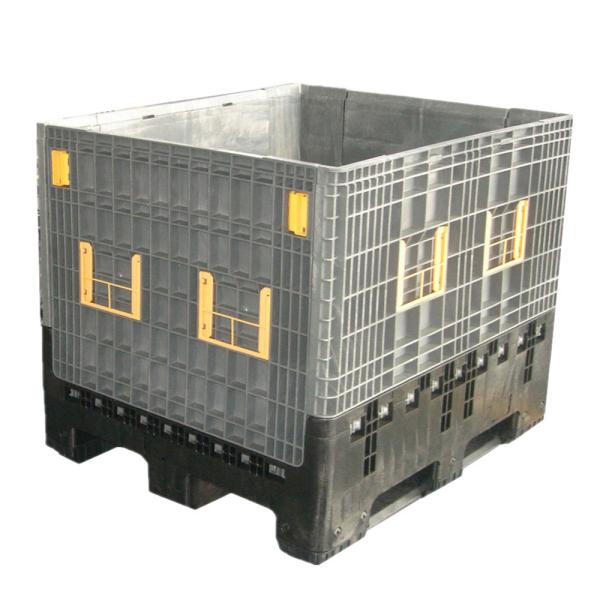 Large Capacity Foldable Plastic Container with 4T Static Load and Collapsible