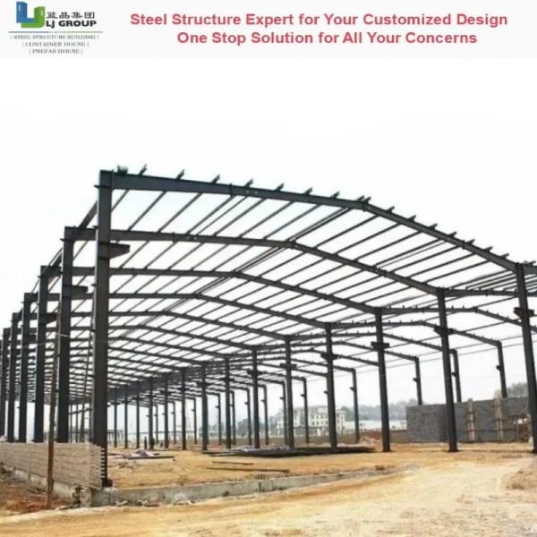 Q355b Q235b Portal Frame Structure Galvanized Steel Thermal Insulation