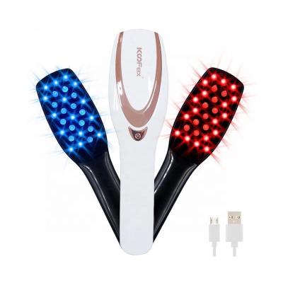 Pente do Massager do escalpe de USB Phototherapy, pente elétrico do Straightener da anti queda de cabelo