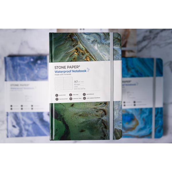 Eco-Friendly Waterproof Tear Resistant Stone Paper hardcover Notebook 20-30 Days Lead Time