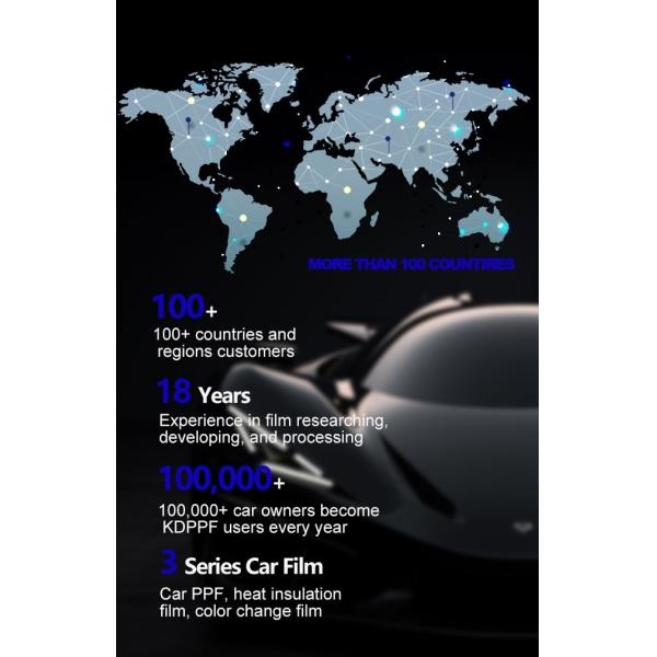 Glossy Or Matte Car Color Change Film Scratch Resistance