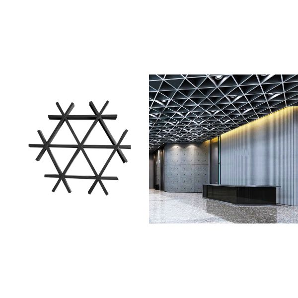 Can Be Customized Metal Grid Ceiling Corrosion Resistant Durable Material Thickness 0.4 to 0.8mm Provides Support and Modern Appearance
