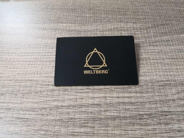 0.2mm Gold Metal RFID Card For Door Entrance Gym Locker