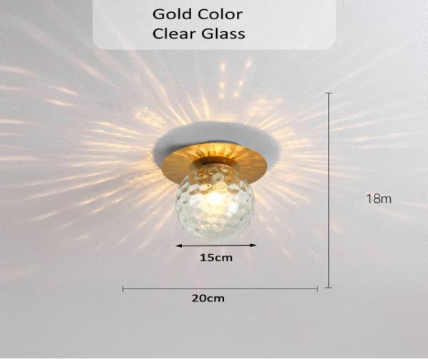 Glass Ball Ceiling light modern Staircase Balcony Corridor porch Bedside Hallway Ceiling lamp(WH-MA-165)