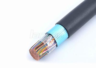 Revestimento de PVC 25 pares de cabo de telefone 24AWG, cabo de telefone interno para uma comunicação