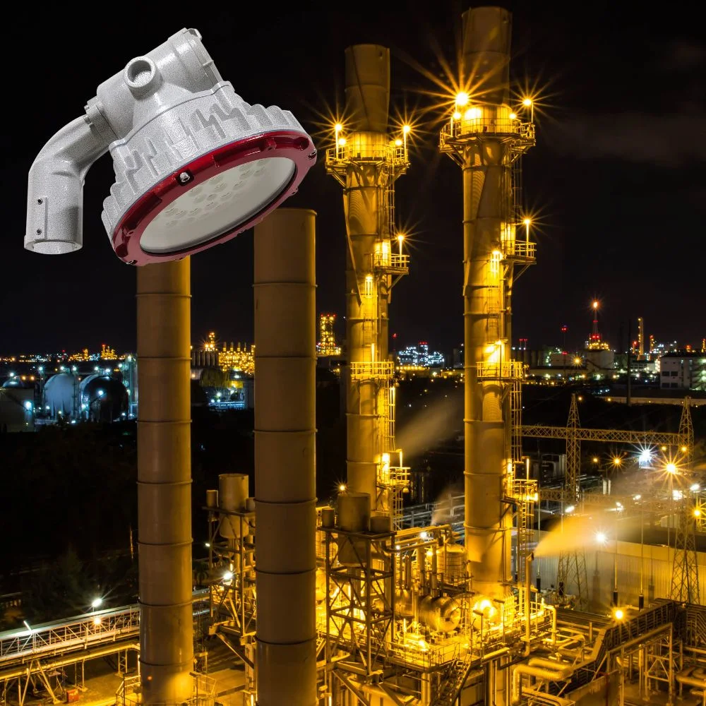 Ex светодиодный взрывозащитный свет Atex сертифицированный 60 Вт Зона 1 Зона 2 СПГ АЗС Нефтяная промышленность Свет океаническая платформа Свет