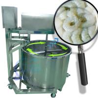 Mélangeur en acier inoxydable de transformation de crevettes machine de trempage de lot de crevettes mélangeur automatique spécial pour le plan de transformation de fruits de mer