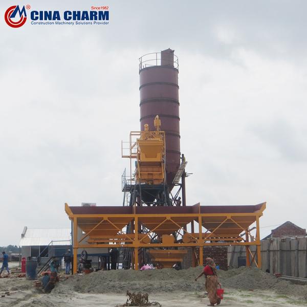 New Type Stationary Concrete Mixing Plant / Concrete Batching Plant HZS25