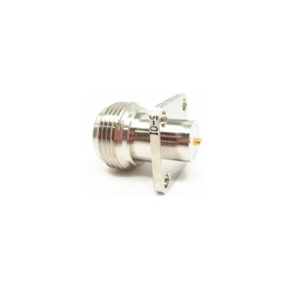 Female Nickel Plated RF N Connector Outer Conductor Center Resistance ≤1.5mΩ