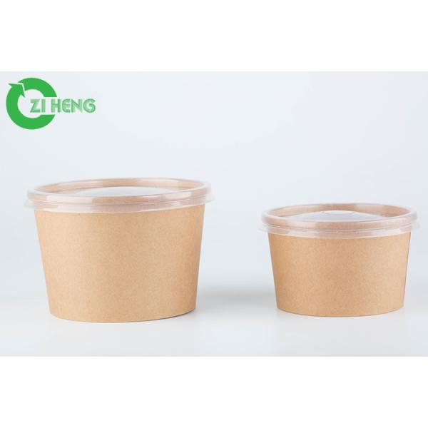 Устранимая лапша упаковывая логотип 8oz 12oz 16oz изготовленный на заказ напечатала плошку для супа бумаги Kraft