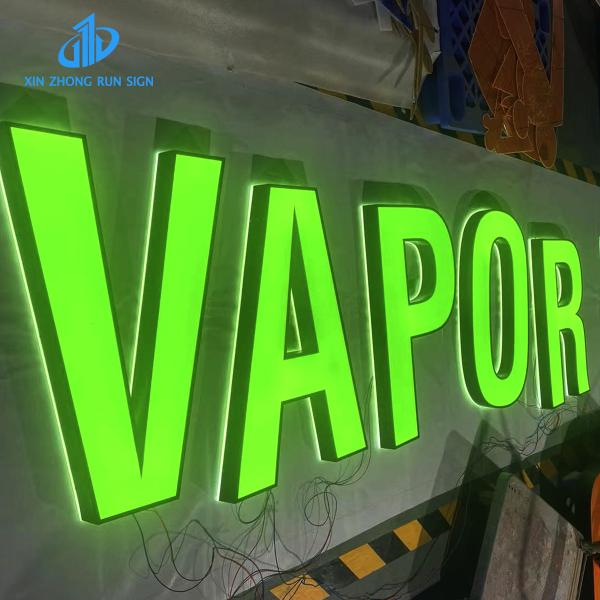 Mall outdoor indoor Led light letters _3D sign... Front acrylic LED backlit lettering sign