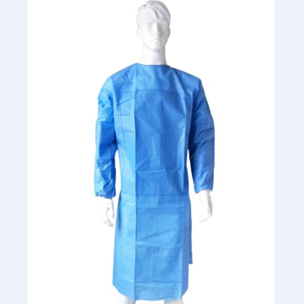 Non Sterile EN13795 Long Sleeve Disposable Hospital Gown