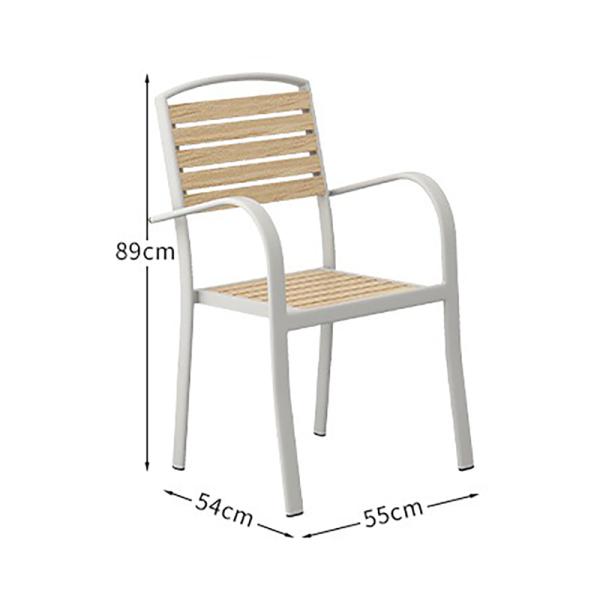 Garden Patio Furniture Outdoor Dining Table, Waterproof with 4 Chairs for Cafe and Restaurants,Small Coffee