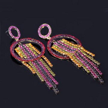 Fashion Crystal Statement Earrings For Women Wedding Jewelry Gift