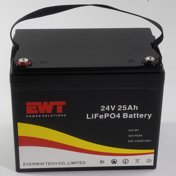 Rechargeable LifePo4 Battery Pack 24V 25AH For UPS Battery High Discharging Rate
