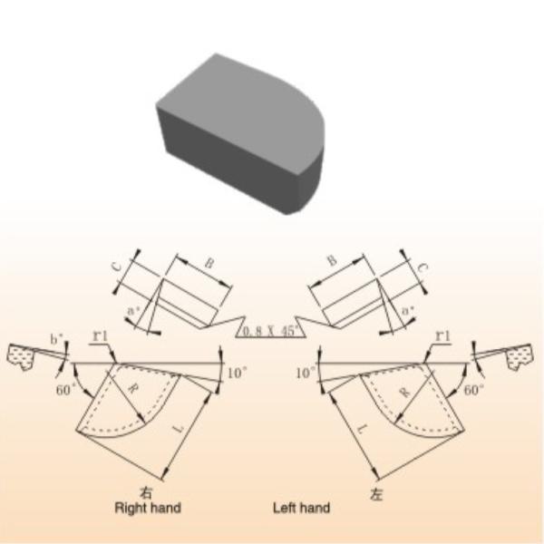 Влажный меля карбид вольфрама 88.8HRA увидел твердость подсказок высокую