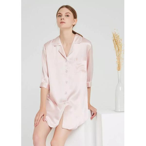 22mm Silk Pajamas Long Sleeve Pure Silk Sleepwear Pajama Set