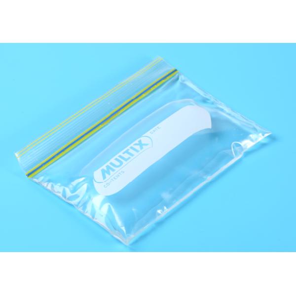 Quick Seal Plastic Ziplock Snack Bags Resealable With Write On Panel