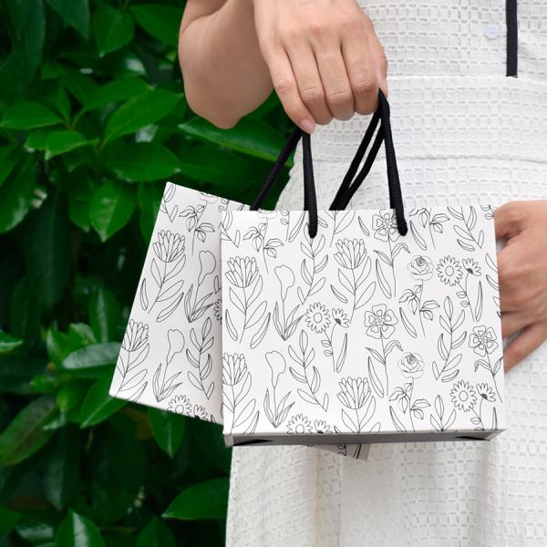 Wedding Gift Bag Small Medium And Large Simple White Card Birthday Gift Paper Handbag
