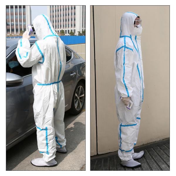 Impervious Medical Protective Clothing Coveralls With High Breathable