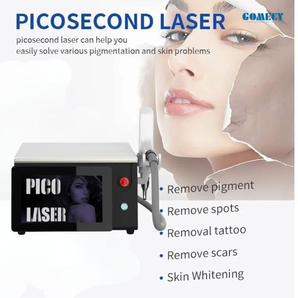 CE Approved Tattoo Removal Machine 1064 532 Nm Picosecond Laser With Air Cooling For Salon Clinic
