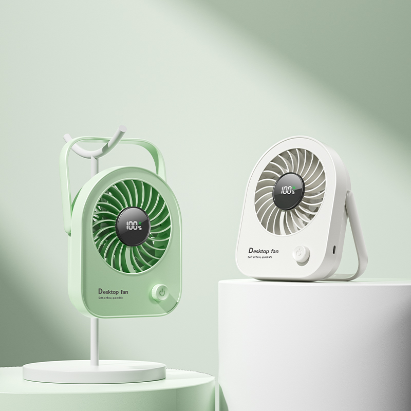 Factory OEM ODM Desktop Fan Customizable Battery Capacity Custom Colors Custom Injection Molds Rechargeable Portable Table Fan