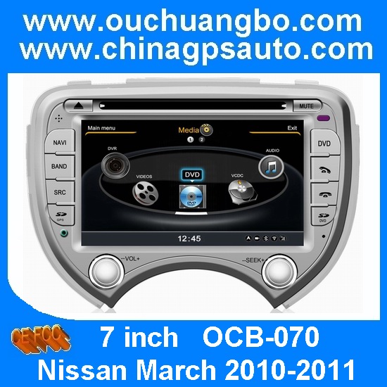 Ouchuangbo A8 Chipset 3G WiFi S100 For Nissan March 2010-2011 Car GPS Navi DVD Auto Radio Player